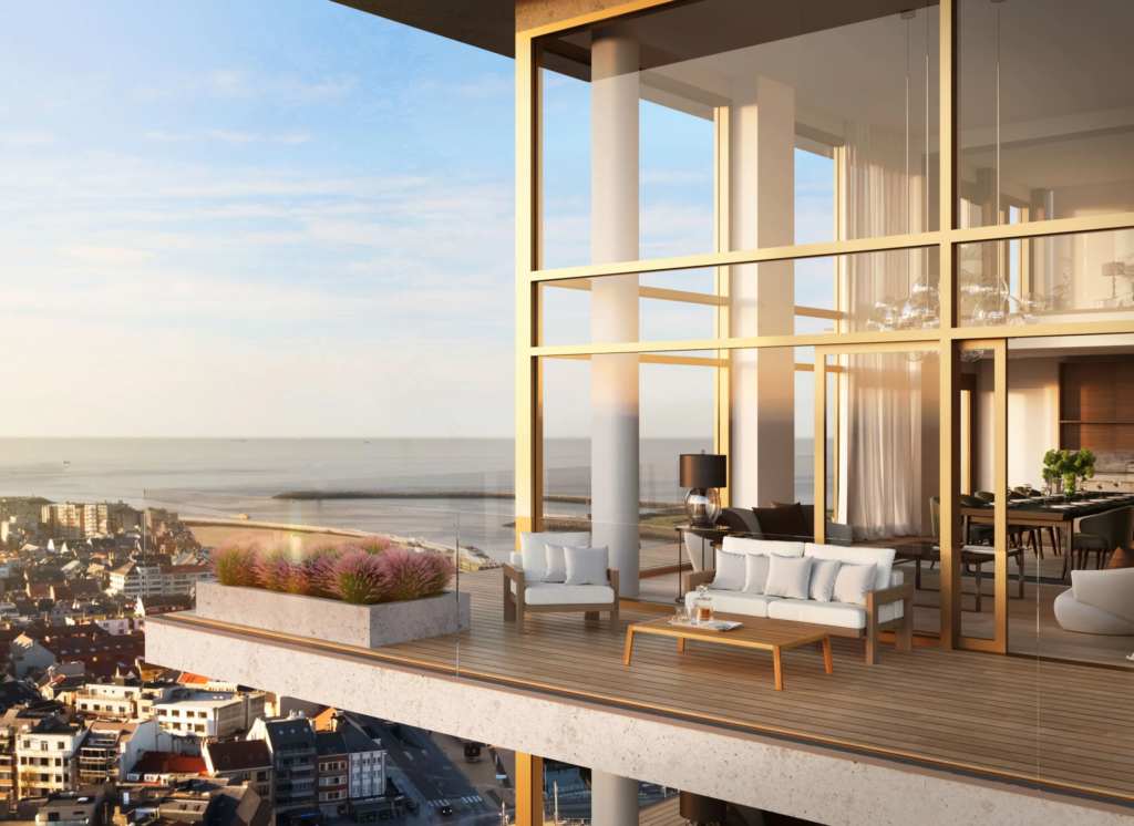 INVEST+ terras Sky Towers appartement