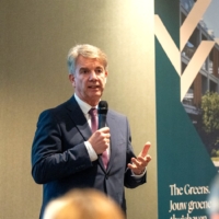 Burgemeester van Oostkamp - Jan de Keyser op het infomoment The Greens