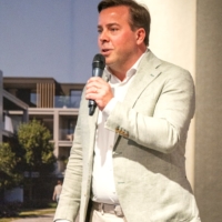 co-CEO David Degroote op het infomoment The Greens