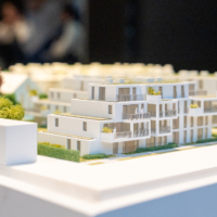 The Greens maquette - close up