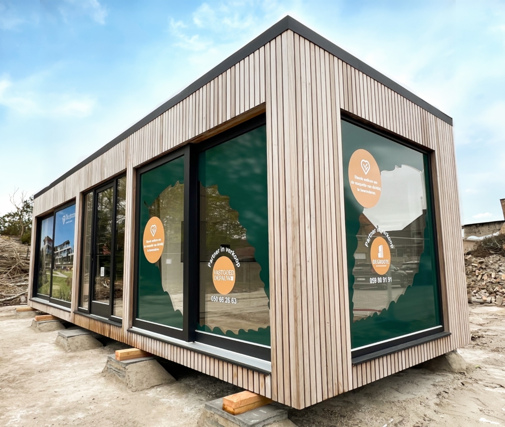 The Greens verkoopscontainer